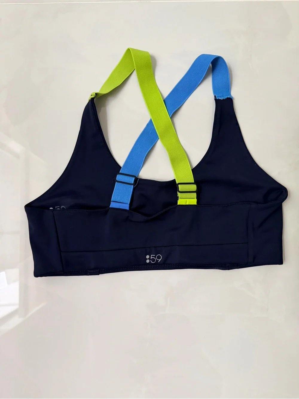Splits59 Navy Stripe Bra and Legging Set Size M - Picture 6 of 7